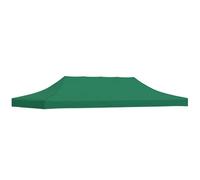 vidaXL Techo de Carpa para Celebraciones Cenador Toldo Cubierta Superior Carpa Plegable Jardín Patio Marquesina Fiesta Verde 6x3 m 270 g/m²