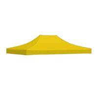 vidaXL Techo de carpa plegable para celebraciones Amarillo 4x3 m 270 g/m²