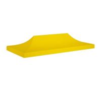 vidaXL Techo de carpa para celebraciones Cenador Toldo 6x3 m 270 g/m² Amarillo