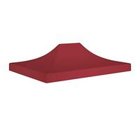 vidaXL Techo de Carpa para Celebraciones Cenador Toldo Cubierta Superior Carpa Plegable Jardín Patio Marquesina Fiesta Burdeos 4x3 m 270 g/m²