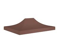 vidaXL Techo de Carpa para Celebraciones Cenador Toldo Cubierta Superior Carpa Plegable Jardín Patio Marquesina Fiesta Marrón 4x3 m 270 g/m²