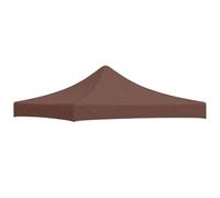vidaXL Techo de Carpa para Celebraciones Cenador Toldo Cubierta Superior Carpa Plegable Jardín Patio Marquesina Fiesta Marrón 3x3 m 270 g/m²