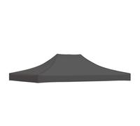vidaXL Techo de Carpa para Celebraciones Cenador Toldo Cubierta Superior Carpa Plegable Jardín Patio Marquesina Fiesta Gris Antracita 4,5x3m 270g/m²