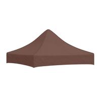 vidaXL Techo de Carpa para Celebraciones marrón 2x2 m 270 g/m²