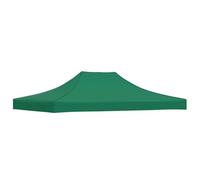 vidaXL Techo de carpa plegable para celebraciones Verde 4,5x3 m 270 g/m²