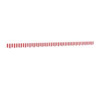 vidaXL Tela de cenefa de toldo de repuesto rayas rojo y blanco 500 cm