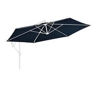 vidaXL Tela de Repuesto para Sombrilla Parte Superior Dosel Lona Recambio Jardín Patio Terraza Balcón Parasol Refugio Impermeable Blanco Arena 300 cm