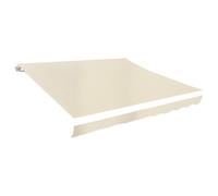 vidaXL Tela de repuesto para toldo crema 330x245 cm poliéster