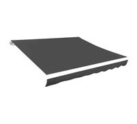 vidaXL Tela de Repuesto para toldo Gris 330x245 cm poliéster