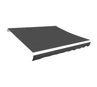 vidaXL Tela de repuesto para toldo gris 330x245 cm poliéster