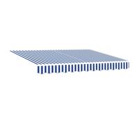 vidaXL Tela de Repuesto para Toldos Azul y 235 x 195 cm Poliéster, Sombrilla para balcón, toldo Rectangular, Tela Moderna para Cubrir el jardín, Resistente al UV, Impermeable