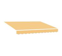 vidaXL Tela de Repuesto para Toldos Arena 481 x 295 cm Poliéster