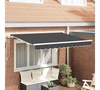 vidaXL Tela de Repuesto para Toldos Gris antracita 280 x 195 cm