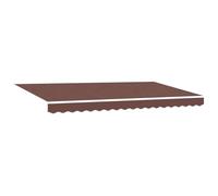 vidaXL Tela de Repuesto para Toldos Marrón 380 x 195 cm Poliéster