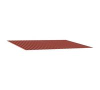 vidaXL Tela de Repuesto para Toldos Naranja y Marrón 250 x 200 cm, Moderno, Rectangular, Resistente al Clima, fácil de Limpiar, Cubierta para terraza, solución de Sombra