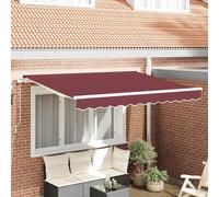 vidaXL Tela de Repuesto para Toldos Rojo burdeos 280 x 195 cm