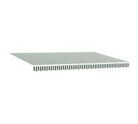 vidaXL Tela de Repuesto para Toldos Verde y Blanco 480 x 345 cm