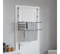 vidaXL Tendedero para balcón de aluminio 89x25x(60-95) cm