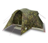 vidaXL Tienda campaña familiar iglú 6 personas impermeable camuflaje