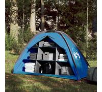 vidaXL Tienda de almacenaje 9 compartimentos impermeable azul
