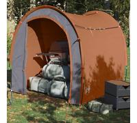 vidaXL Tienda de almacenamiento impermeable gris y naranja