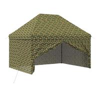 vidaXL Tienda de campaña con 4 paredes laterales de 9 x 14 pies, camuflaje militar, ajustable, moderna, portátil, tienda de campaña para eventos, refugio al aire libre, estructura de sombra para