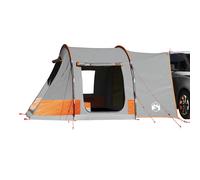 vidaXL Tienda de campaña para coche para 2 personas impermeable Gris y Naranja