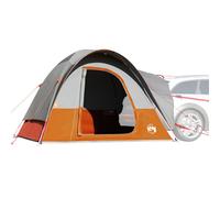 vidaXL Tienda de campaña de coche 4 personas impermeable gris-naranja