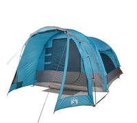 vidaXL Tienda de campaña Familiar 6 personas Impermeable Azul
