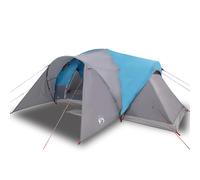 vidaXL Tienda de campaña familiar iglú 6 personas impermeable azul