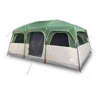 vidaXL Tienda de campaña familiar para 10 personas impermeable Verde