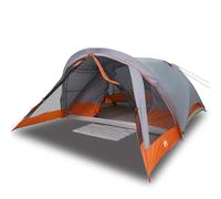 vidaXL Tienda de campaña familiar para 6 personas impermeable gris