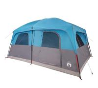 vidaXL Tienda de campaña familiar para 8 personas, impermeable, azul