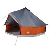 vidaXL Tienda familiar tipi para 6 personas impermeable gris naranja
