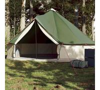 vidaXL Tienda de campaña familiar tipi 6 personas impermeable verde