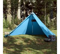 vidaXL Tienda de campaña familiar tipi 7 personas impermeable azul