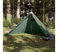 vidaXL Tienda de campaña familiar tipi 7 personas impermeable verde