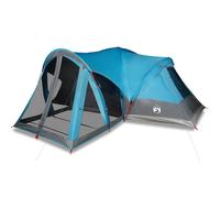 vidaXL Tienda de campaña familiar tipi 8 personas impermeable azul