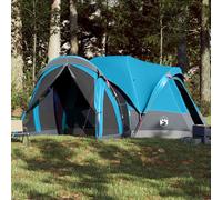 vidaXL Tienda de campaña Tipi Familiar 8 personas Impermeable Azul