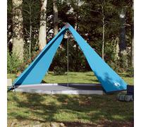 vidaXL Tienda de campaña familiar tipi 8 personas impermeable azul