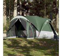 vidaXL Tienda de campaña familiar tipi 8 personas impermeable verde