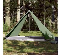 vidaXL Tienda de campaña familiar tipi 8 personas impermeable verde