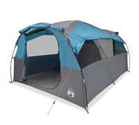 Tienda De Campaña Familiar Túnel 6 Personas Impermeable Azul Vidaxl