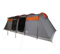Tienda De Campaña Familiar Túnel 8 Personas Impermeable Naranja Vidaxl