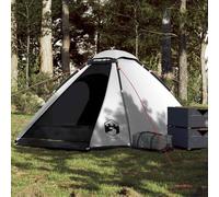 vidaXL Tienda de campaña iglú 4 personas tela opaca impermeable blanco
