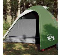 vidaXL Tienda de campaña iglú para 3 personas impermeable verde