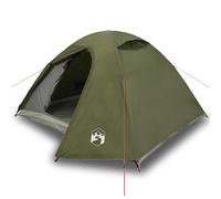 vidaXL Tienda de campaña iglú para 3 personas impermeable verde oliva