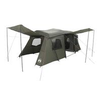 vidaXL Tienda de campaña instantánea, impermeable, impermeable para 3 personas, verde militar, moderna tienda de campaña para 3 personas, resistente al agua, protección para exteriores, instalación
