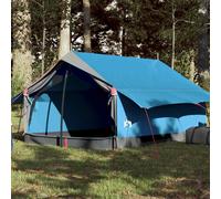 vidaXL Tienda de Campaña para 2 Personas Impermeable, Toldo Portátil Plegable de Senderismo, Refugio de Camping, Carpa de Exterior, Azul