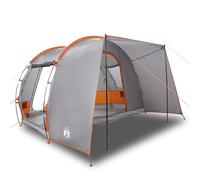 vidaXL Tienda de campaña para coche para 2 personas impermeable Gris y Naranja